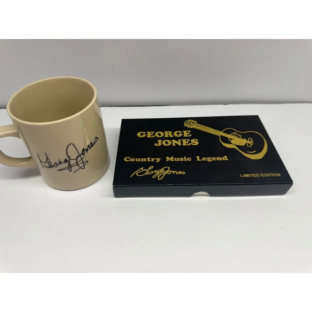 George Jones Country Music Legend Limited Edition Knife Set and Signature Mug